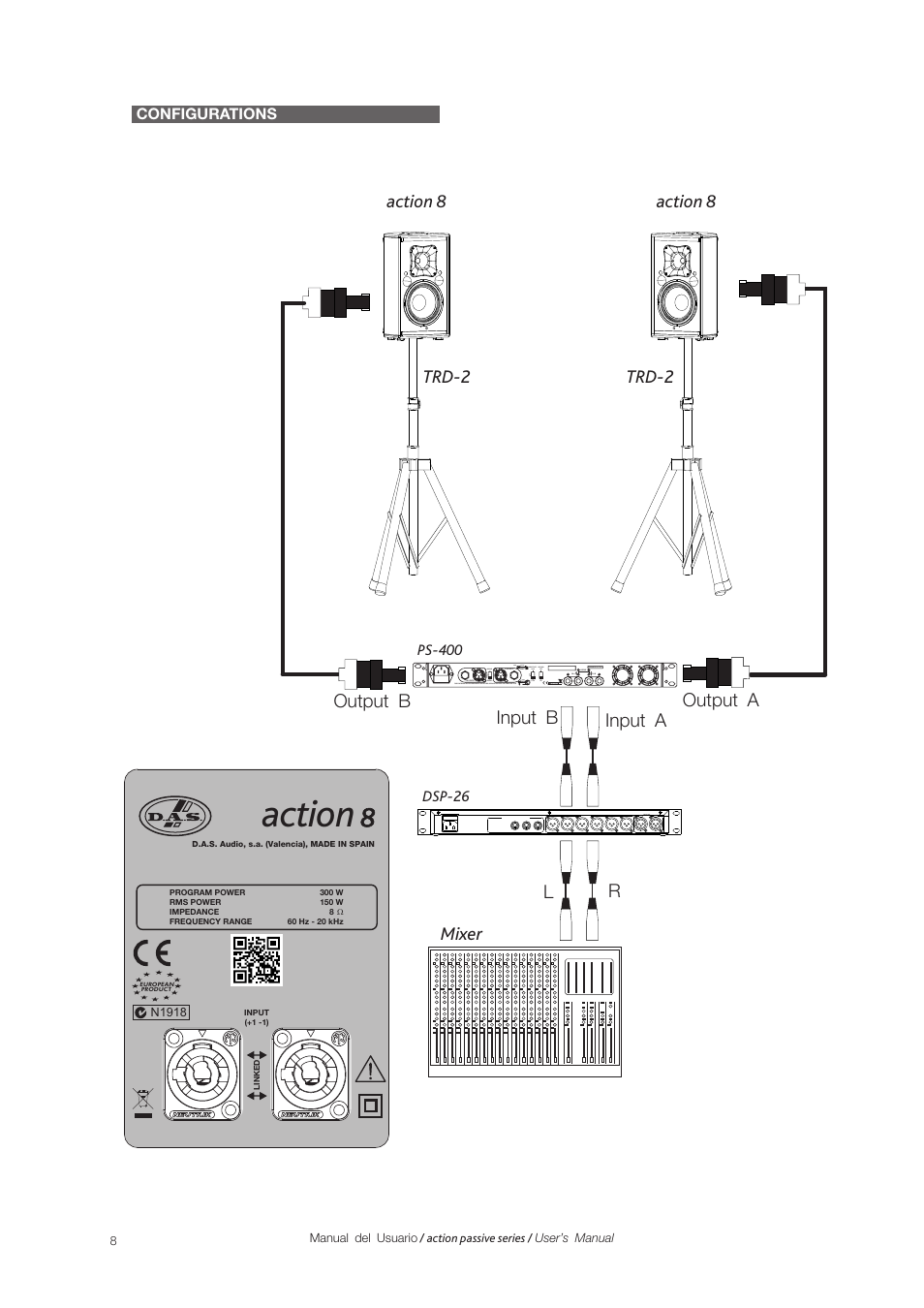 Action, Trd-2 action 8 | D.A.S. Audio Action Series User Manual | Page 8 / 18