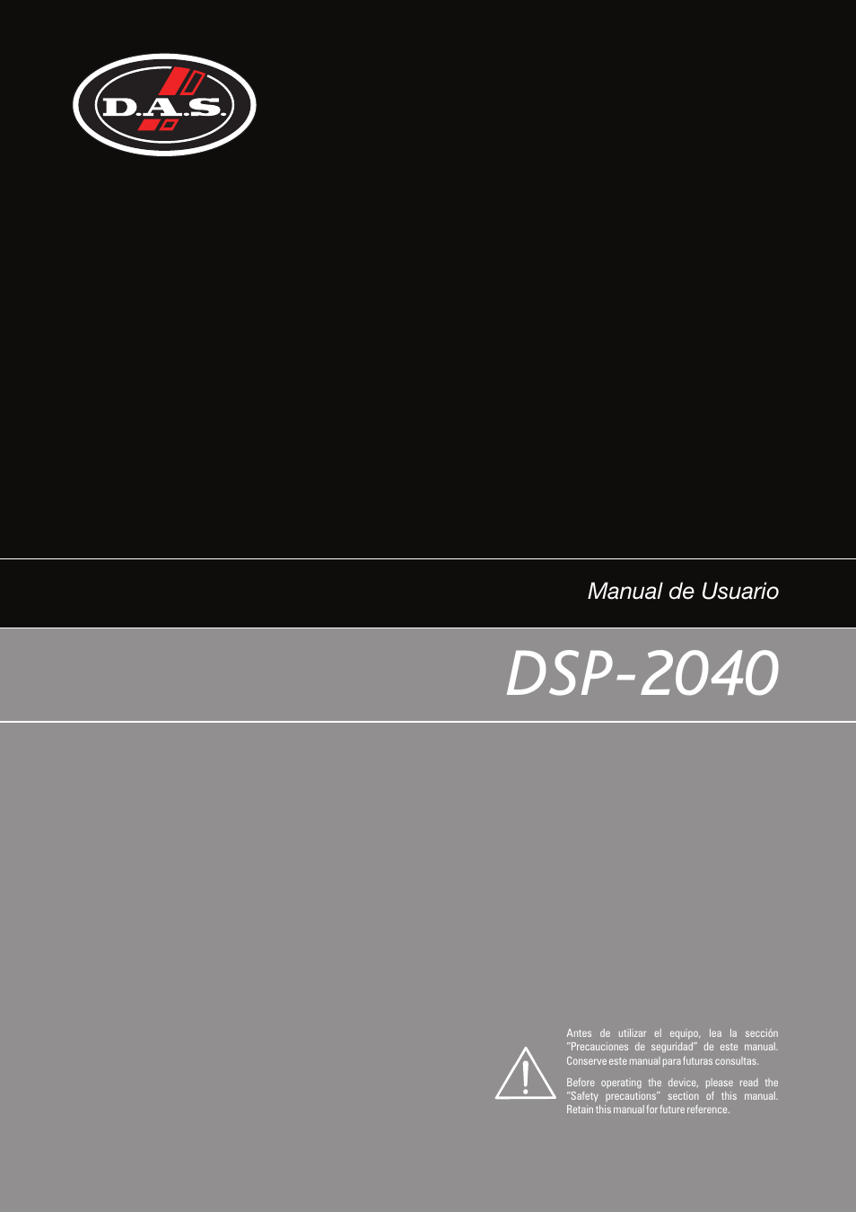 D.A.S. Audio DSP2040 User Manual | 32 pages