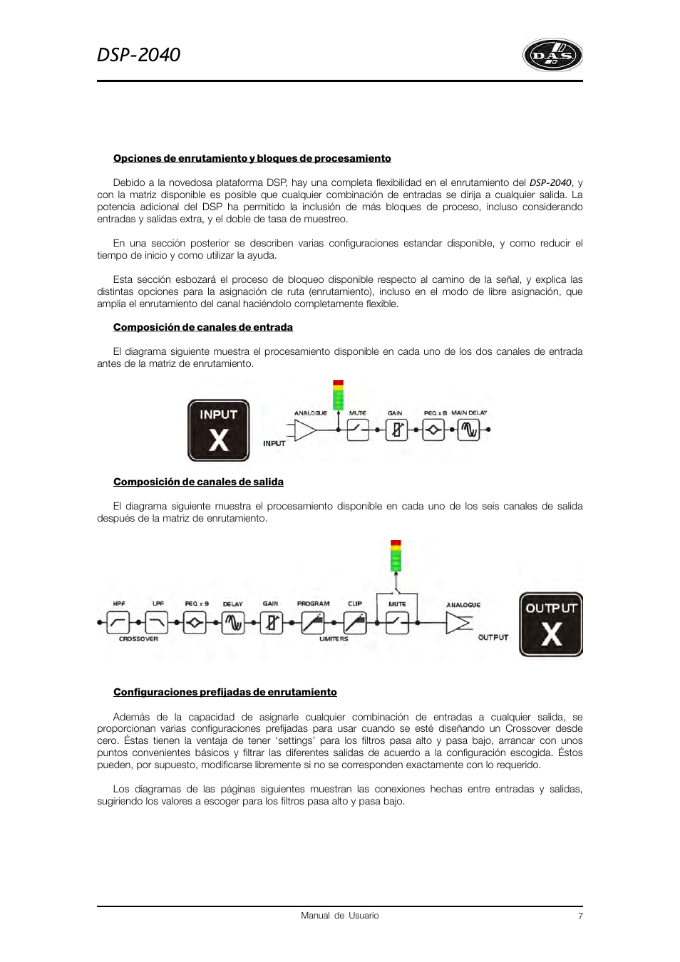 Dsp-2040 | D.A.S. Audio DSP2040 User Manual | Page 11 / 32