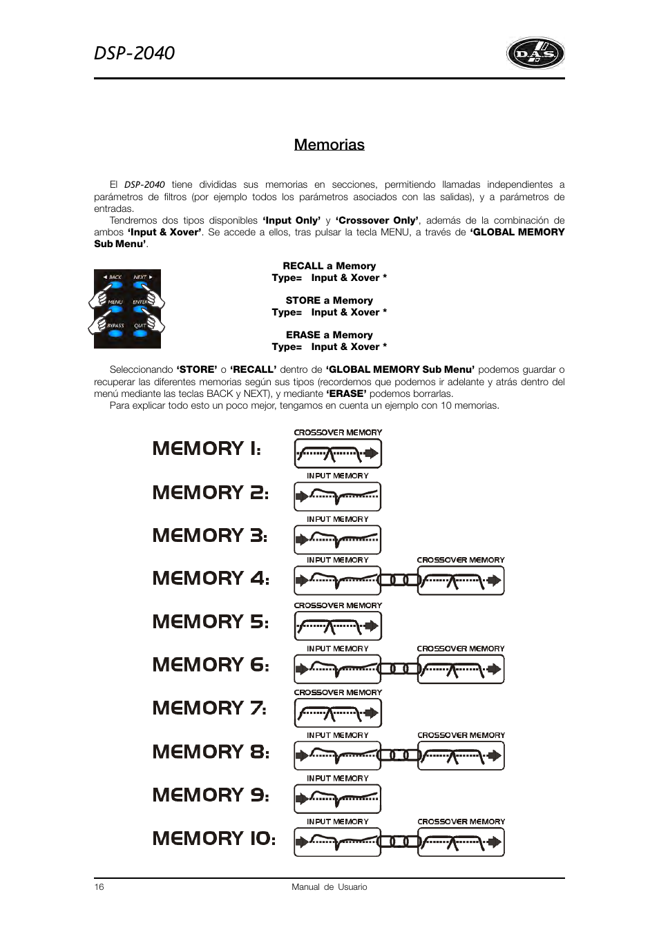 Dsp-2040 | D.A.S. Audio DSP2040 User Manual | Page 20 / 32