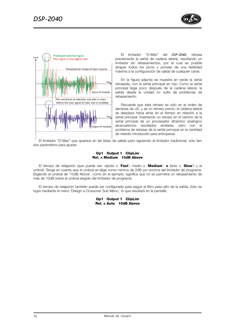Dsp-2040 | D.A.S. Audio DSP2040 User Manual | Page 26 / 32