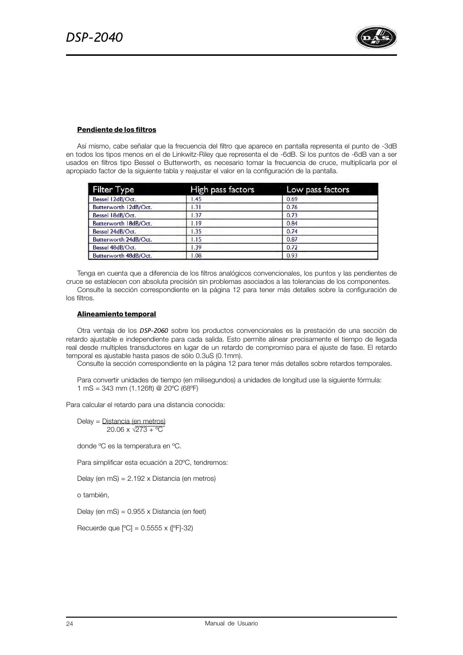 Dsp-2040 | D.A.S. Audio DSP2040 User Manual | Page 28 / 32