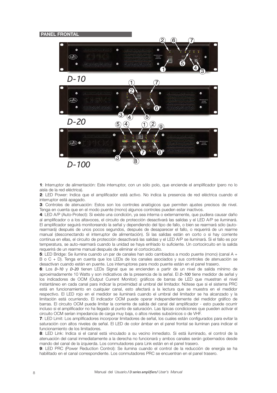 D.A.S. Audio D series User Manual | Page 8 / 16