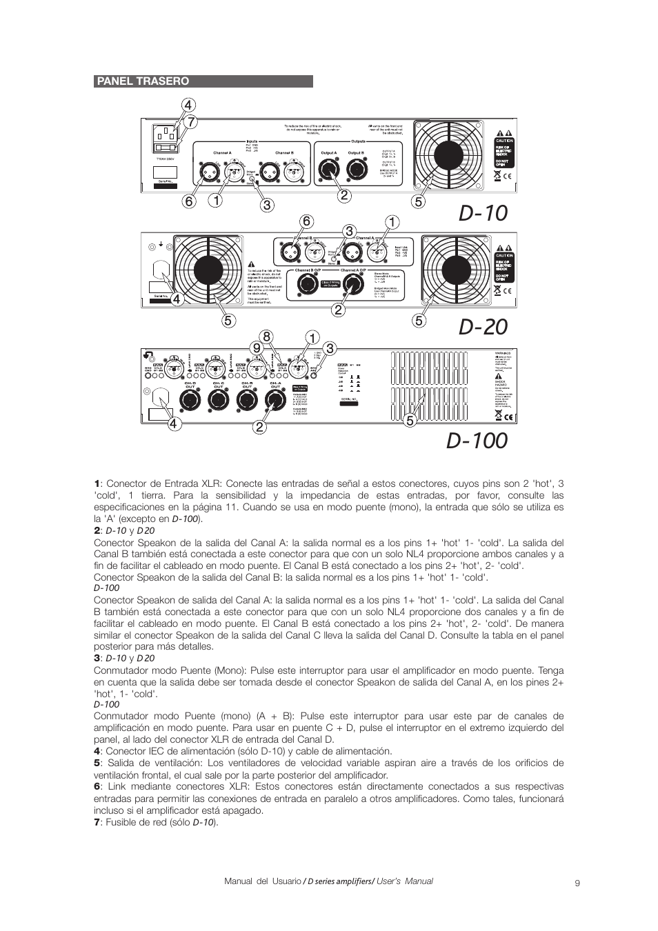 D.A.S. Audio D series User Manual | Page 9 / 16