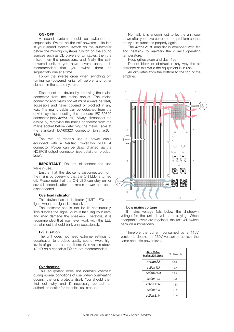 D.A.S. Audio Action Series User Manual | Page 20 / 26