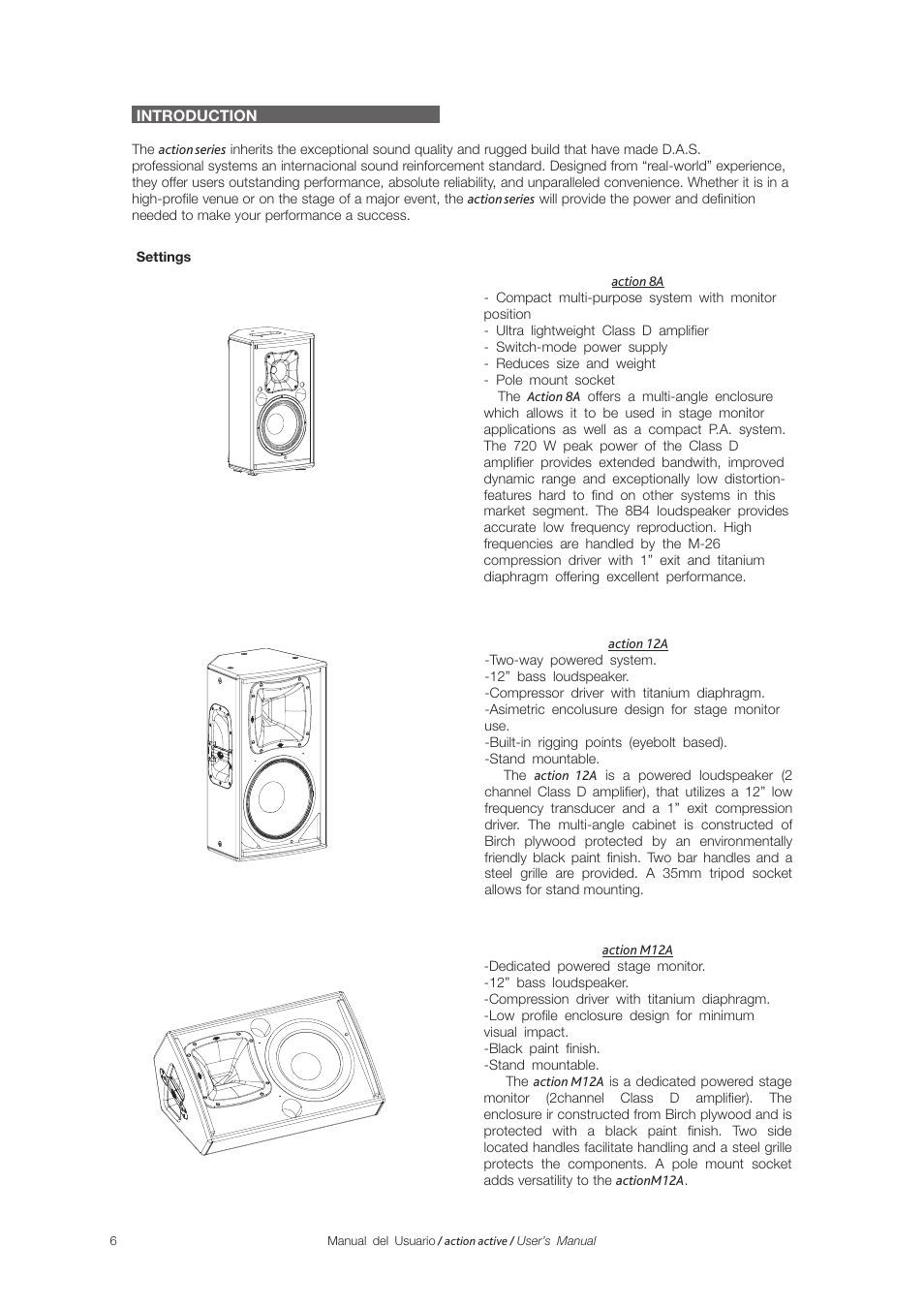 D.A.S. Audio Action Series User Manual | Page 6 / 26