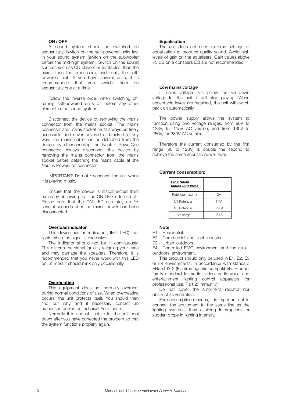 D.A.S. Audio Road Series User Manual | Page 10 / 14