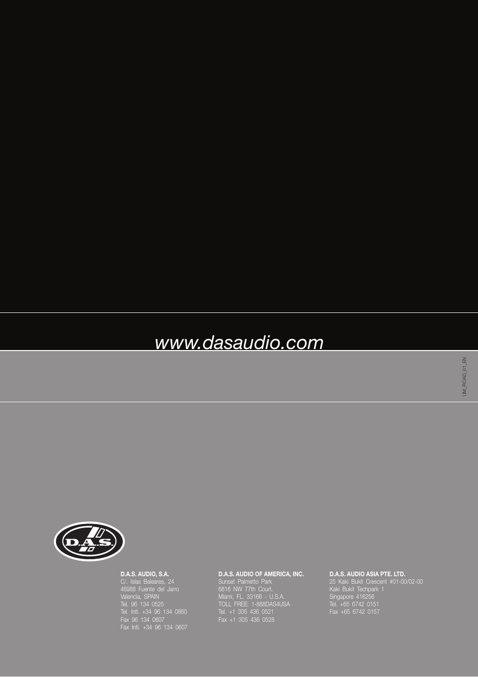 D.A.S. Audio Road Series User Manual | Page 14 / 14