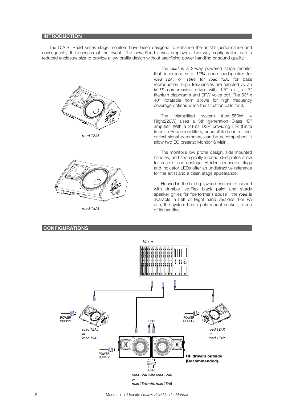 D.A.S. Audio Road Series User Manual | Page 6 / 14