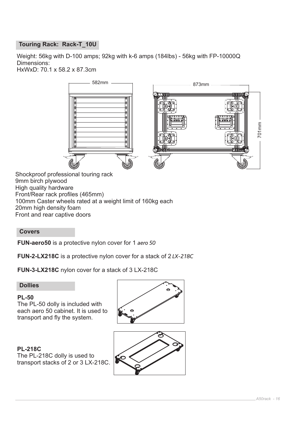 D.A.S. Audio Aero 50 Rack User Manual | Page 16 / 19