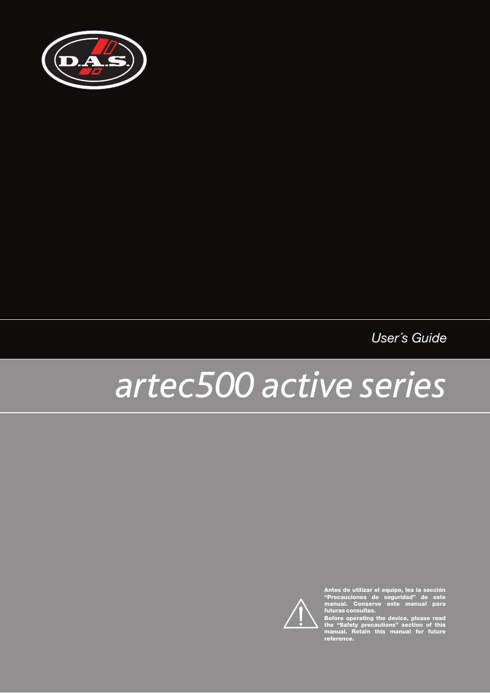 D.A.S. Audio Artec 500 Series User Manual | 19 pages