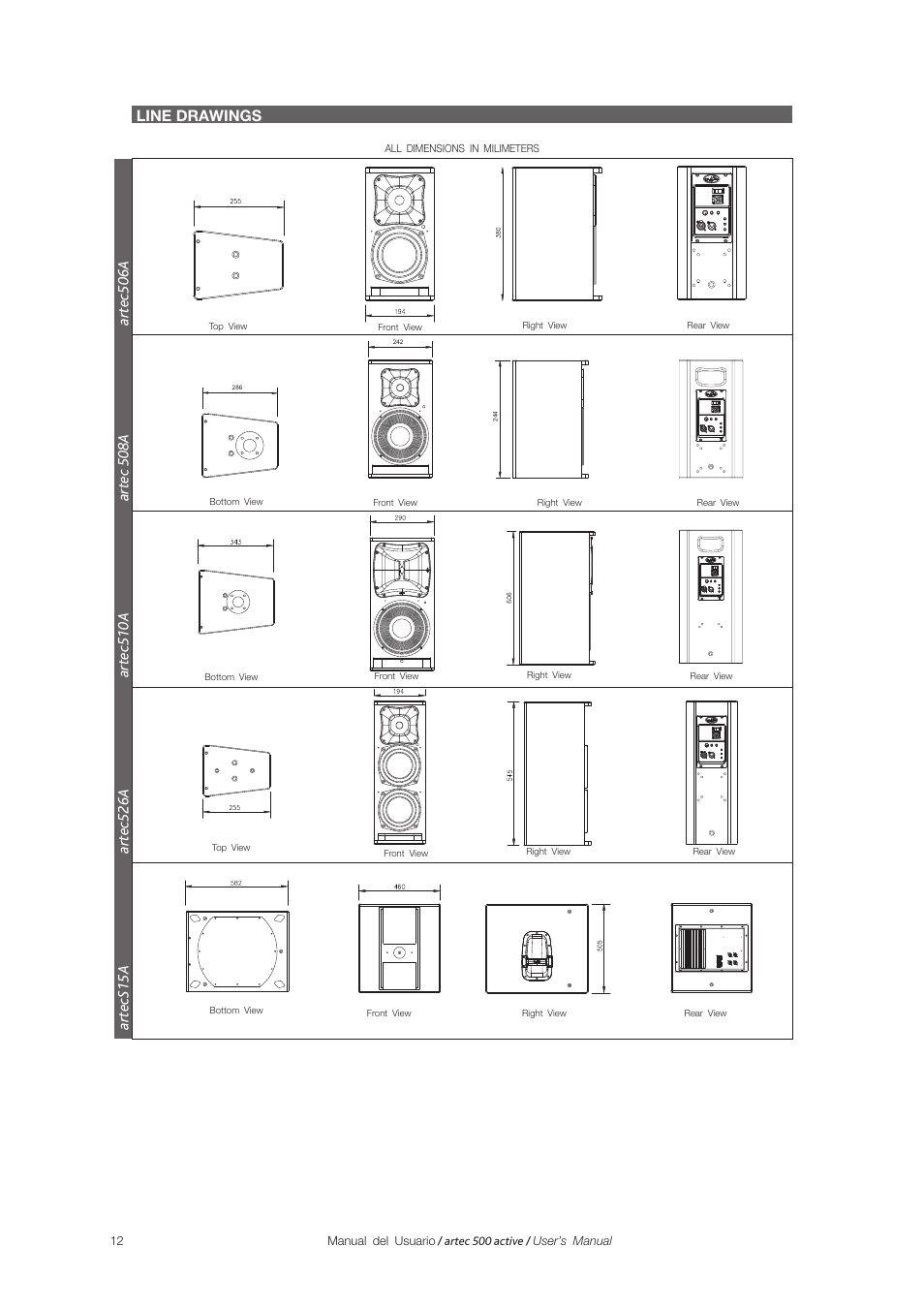 D.A.S. Audio Artec 500 Series User Manual | Page 12 / 19