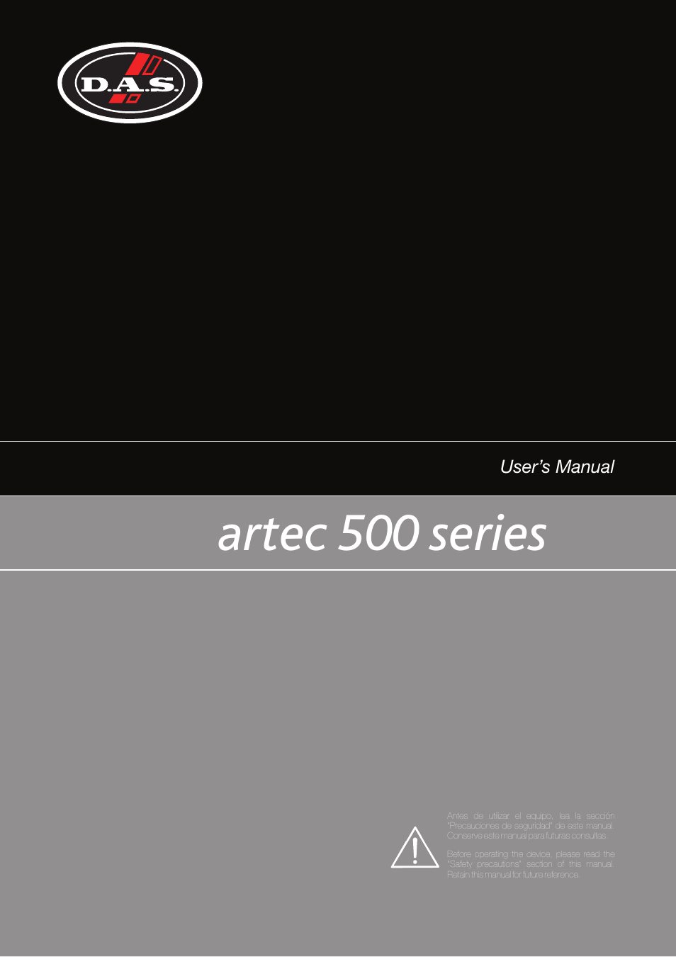 D.A.S. Audio Artec 500 Series User Manual | 15 pages