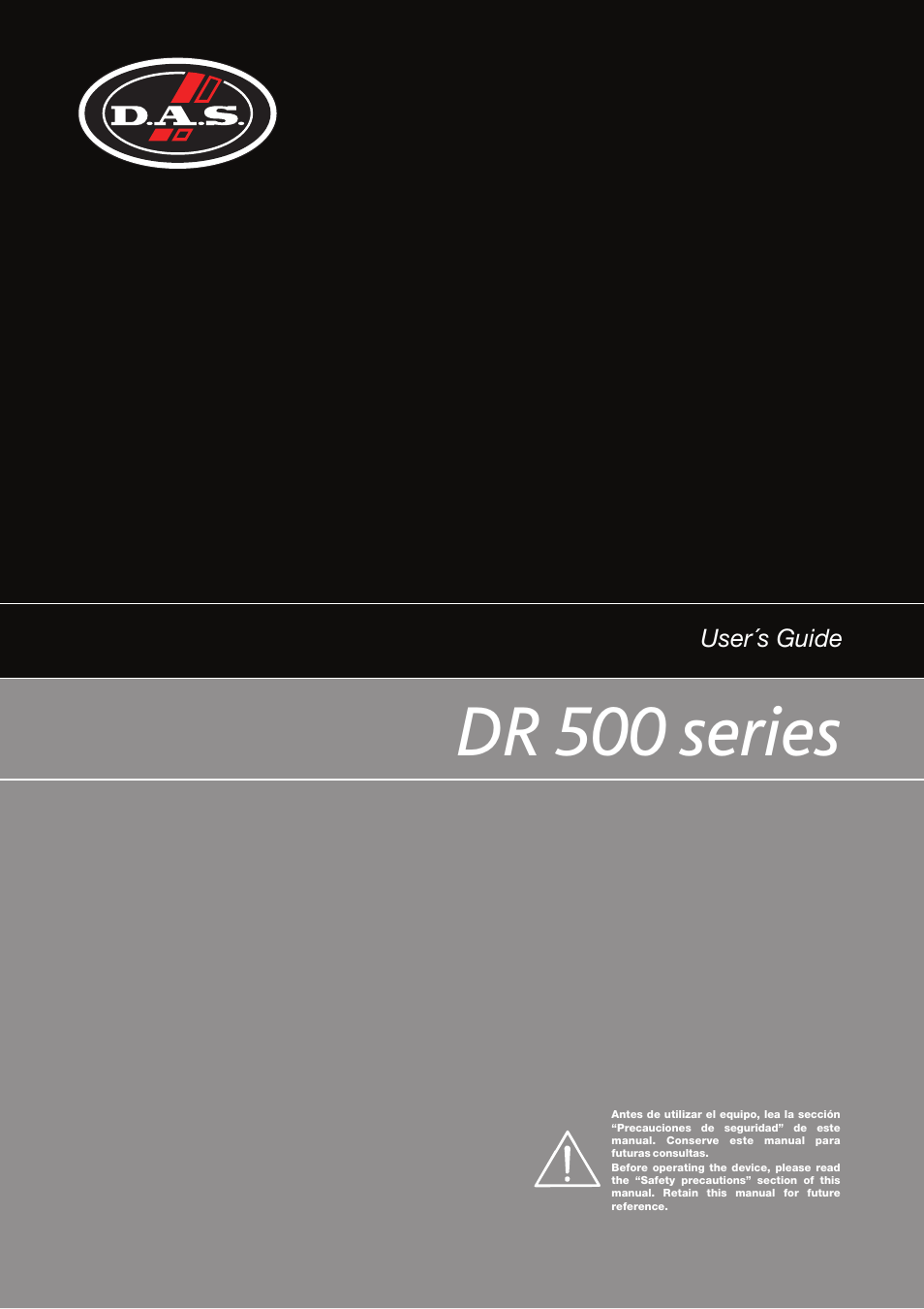 D.A.S. Audio DR-500 Series User Manual | 16 pages