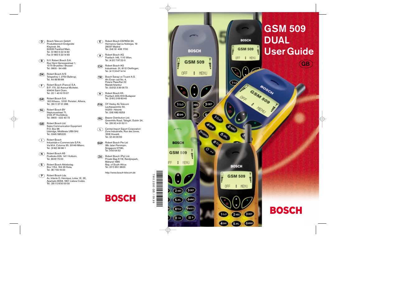 Bosch GSM 509 User Manual | 22 pages