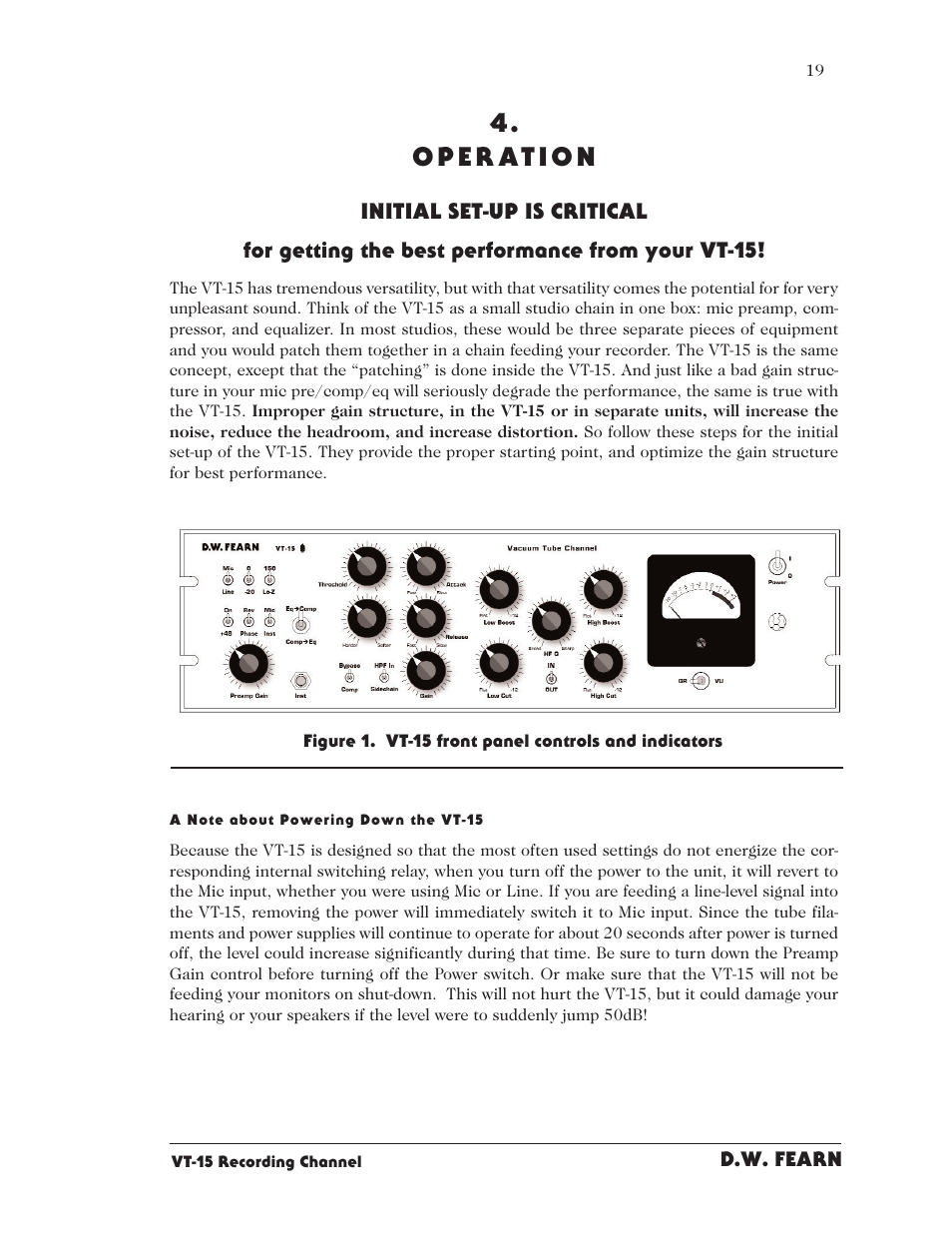D.W. Fearn VT15 User Manual | Page 17 / 31