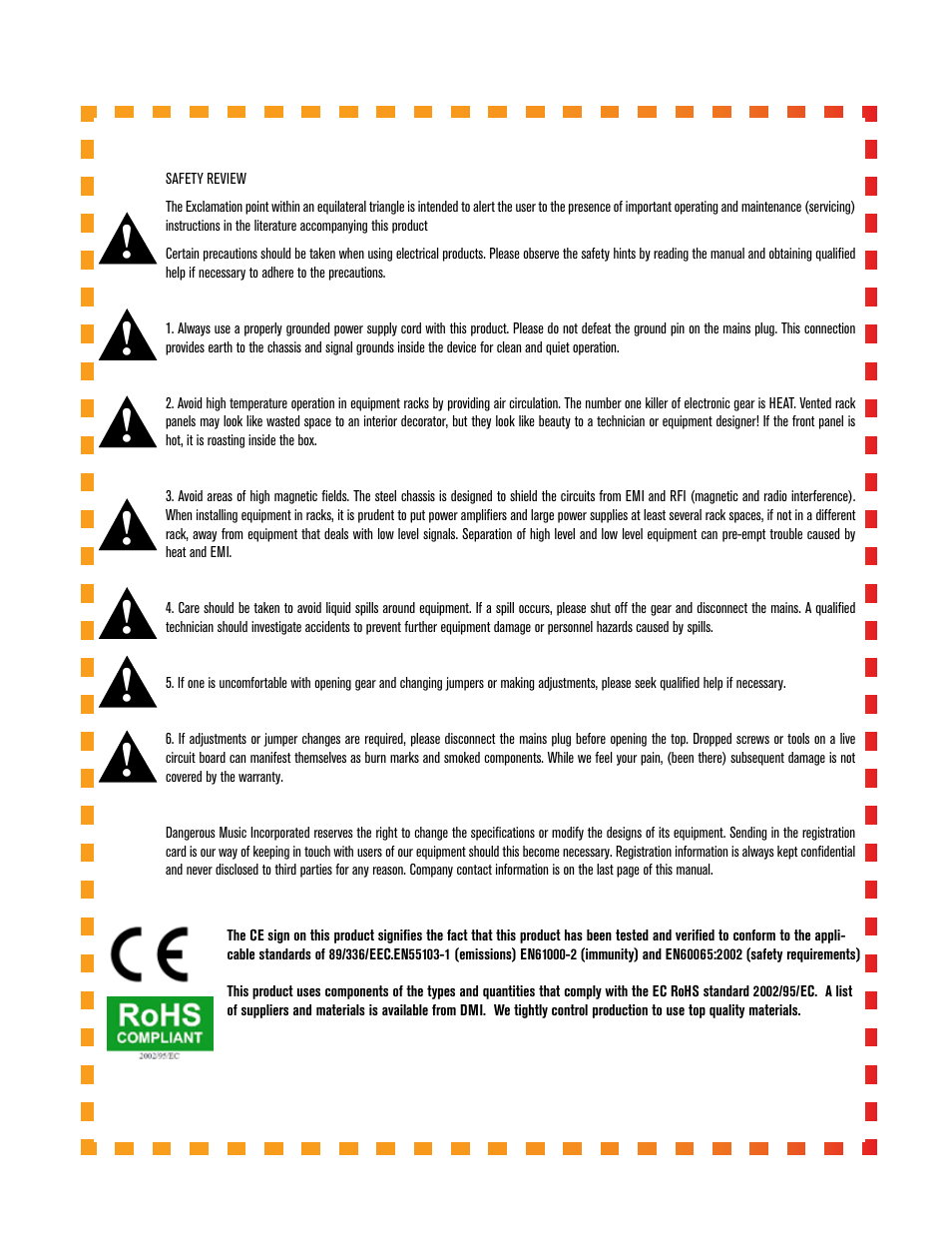 Dangerous Music Compressor User Manual | Page 2 / 19