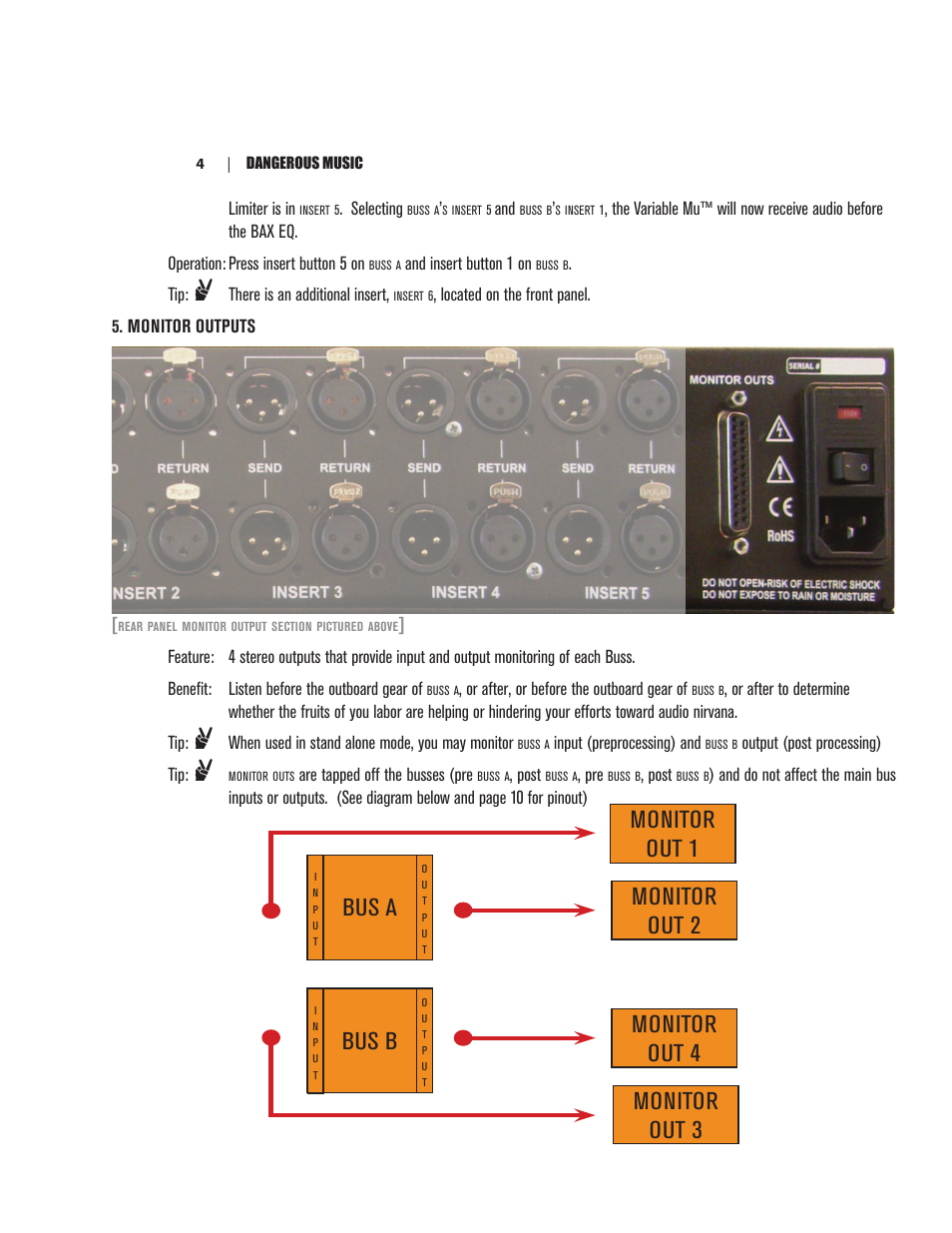 Bus b | Dangerous Music Liaison User Manual | Page 9 / 24