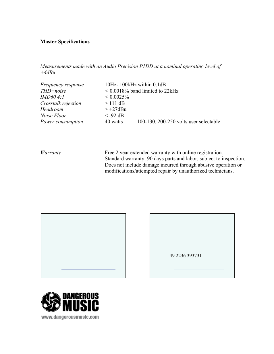 Master pg7 | Dangerous Music Master User Manual | Page 7 / 7