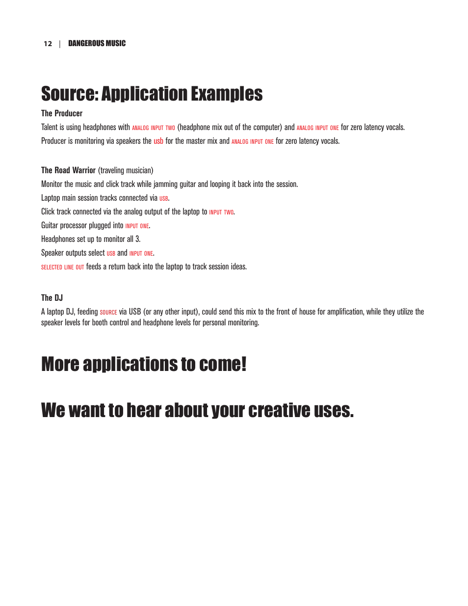 Source: application examples | Dangerous Music Source User Manual | Page 16 / 20