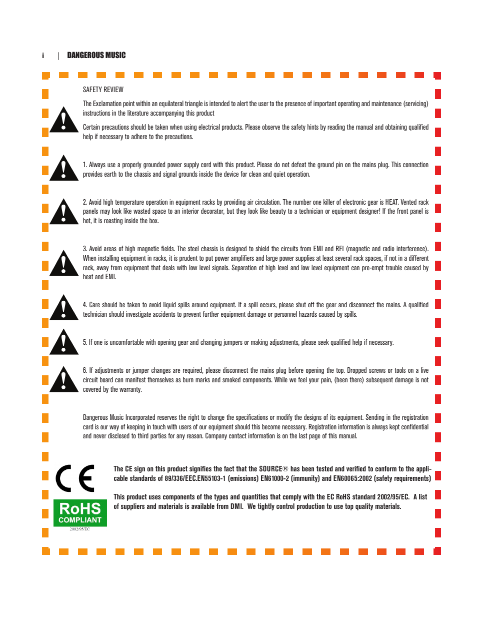 Dangerous Music Source User Manual | Page 2 / 20