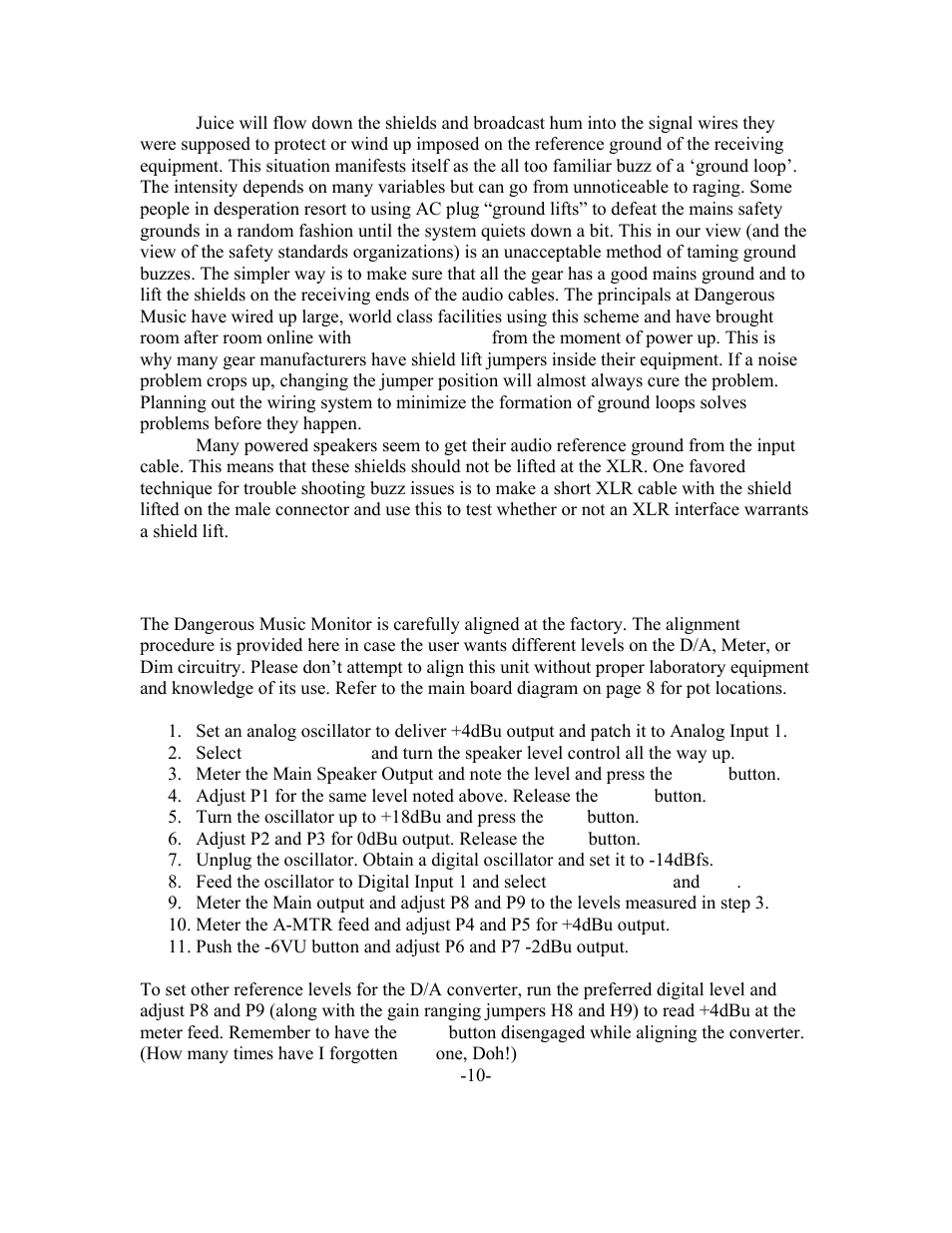 Mon newpg10.doc | Dangerous Music Monitor User Manual | Page 10 / 11