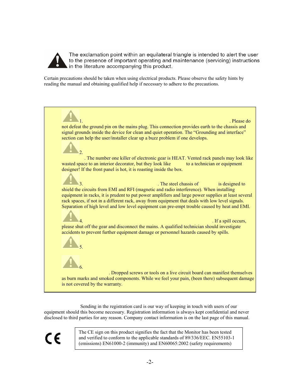 Mon newpg2.doc, Safety review | Dangerous Music Monitor User Manual | Page 2 / 11