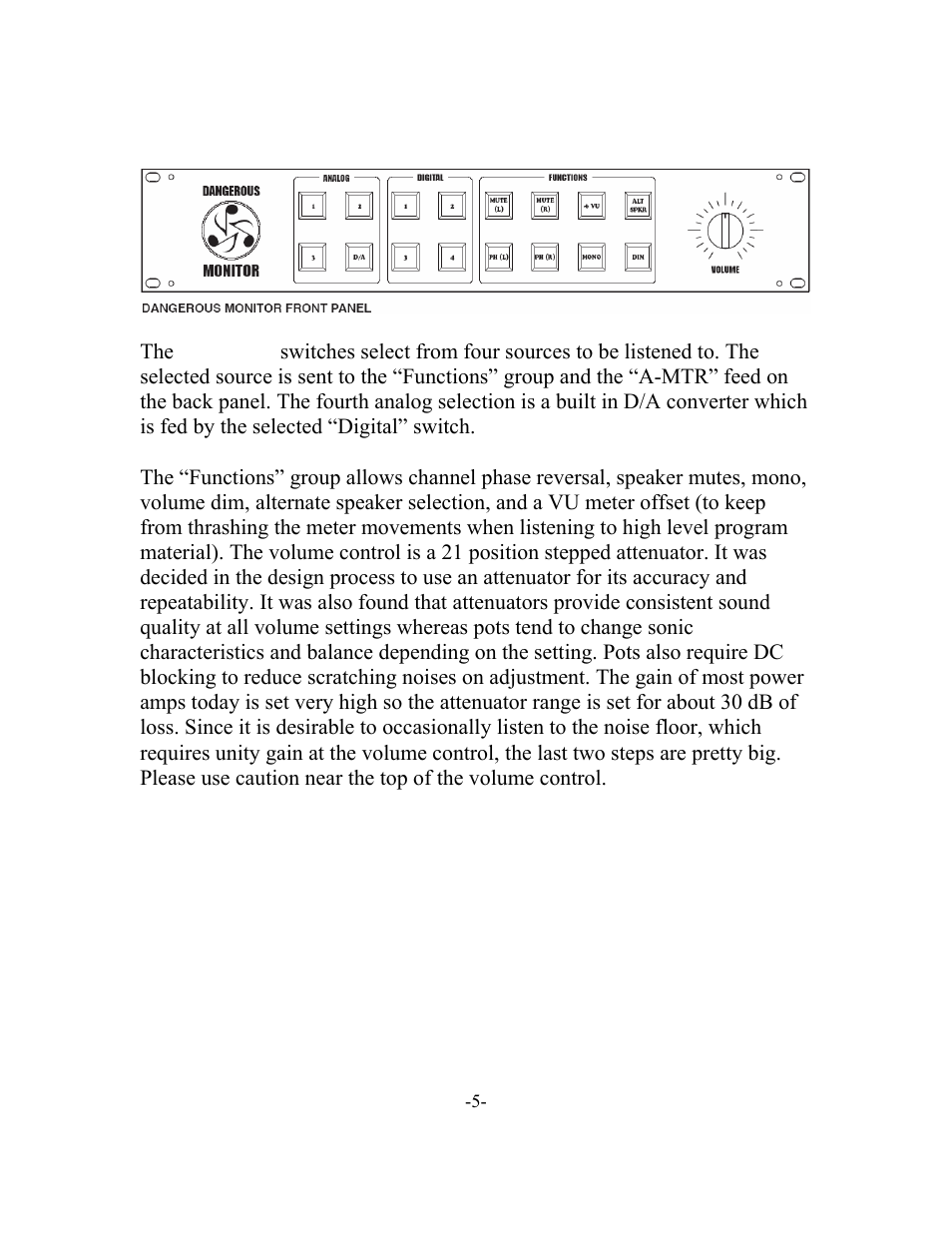 Mon newpg5.doc, Usage examples | Dangerous Music Monitor User Manual | Page 5 / 11