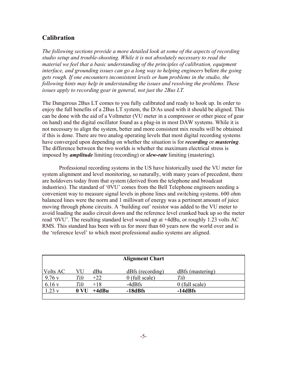 Dangerous Music 2-Bus LT User Manual | Page 5 / 11