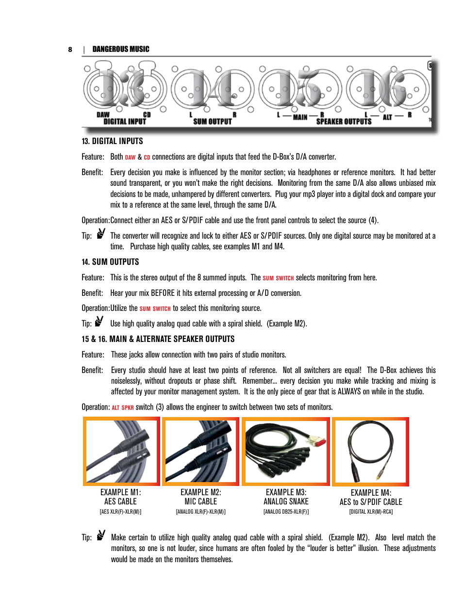 Dangerous Music D-Box User Manual | Page 10 / 22