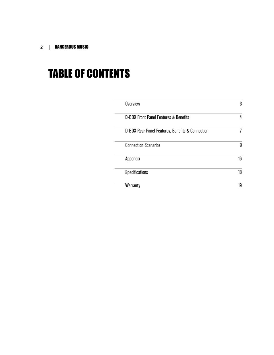 Dangerous Music D-Box User Manual | Page 4 / 22