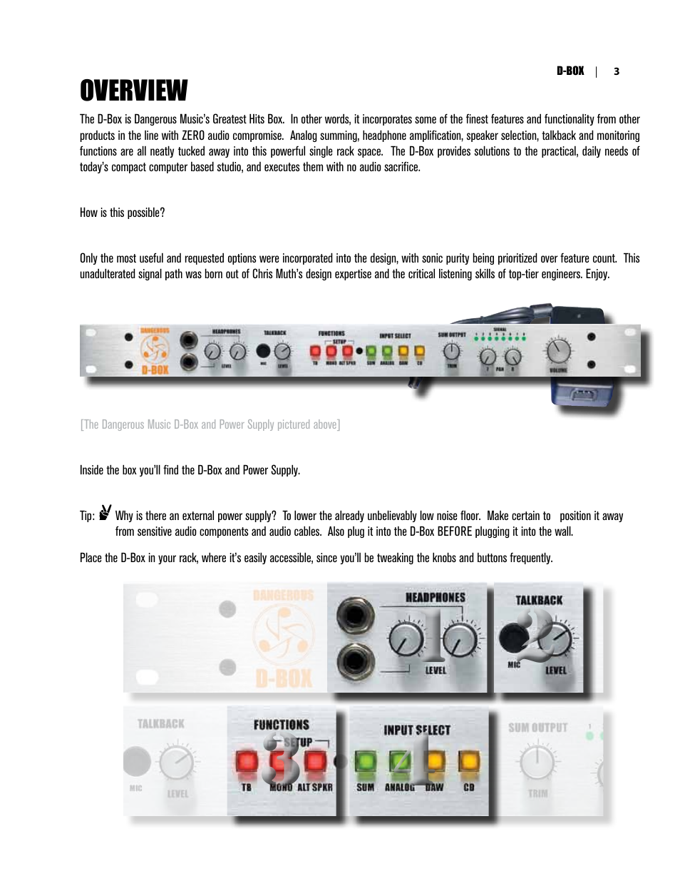 Dangerous Music D-Box User Manual | Page 5 / 22
