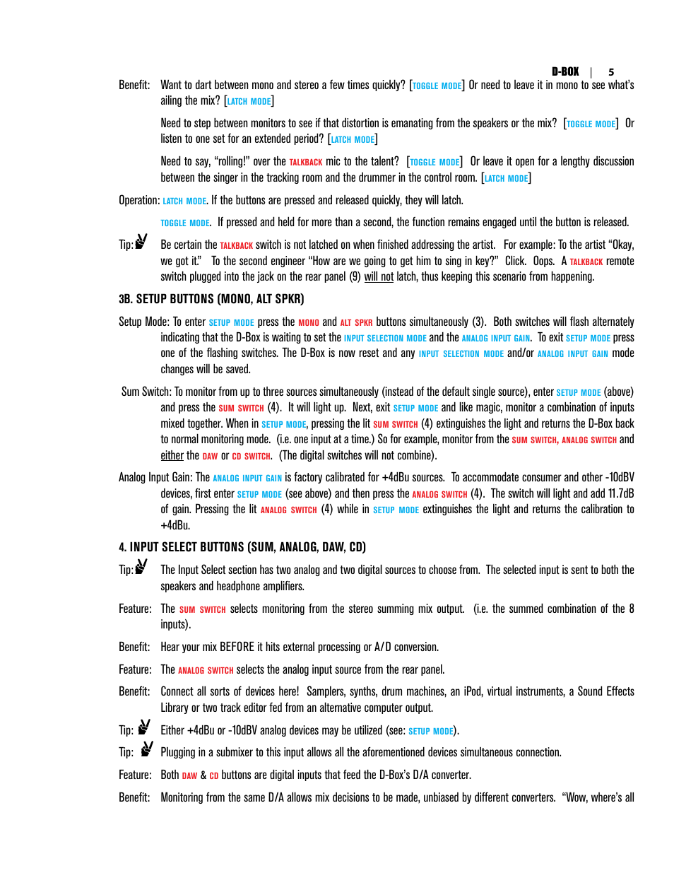 Dangerous Music D-Box User Manual | Page 7 / 22