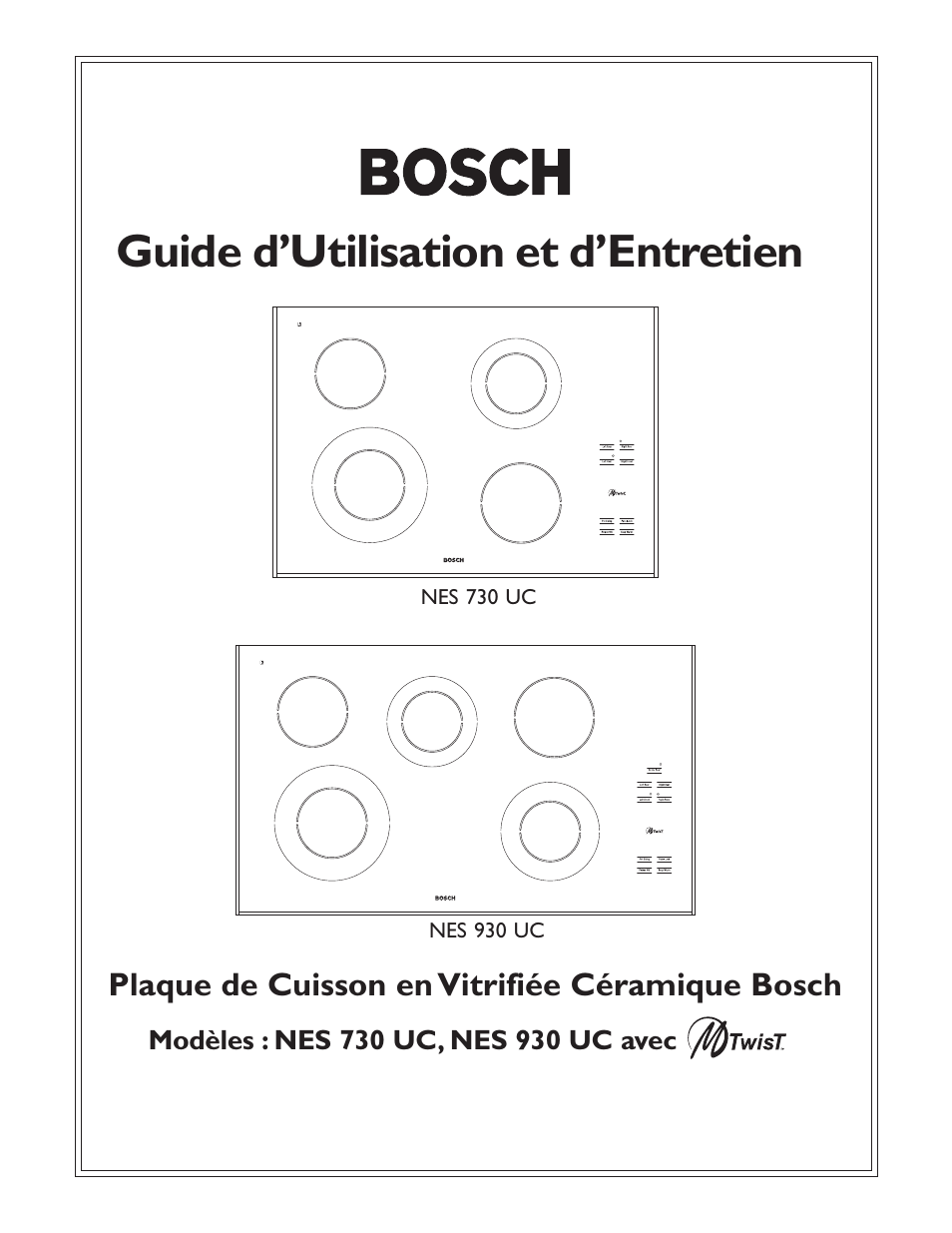 Guide d’utilisation et d’entretien | Bosch NES 930 UC User Manual | Page 17 / 48