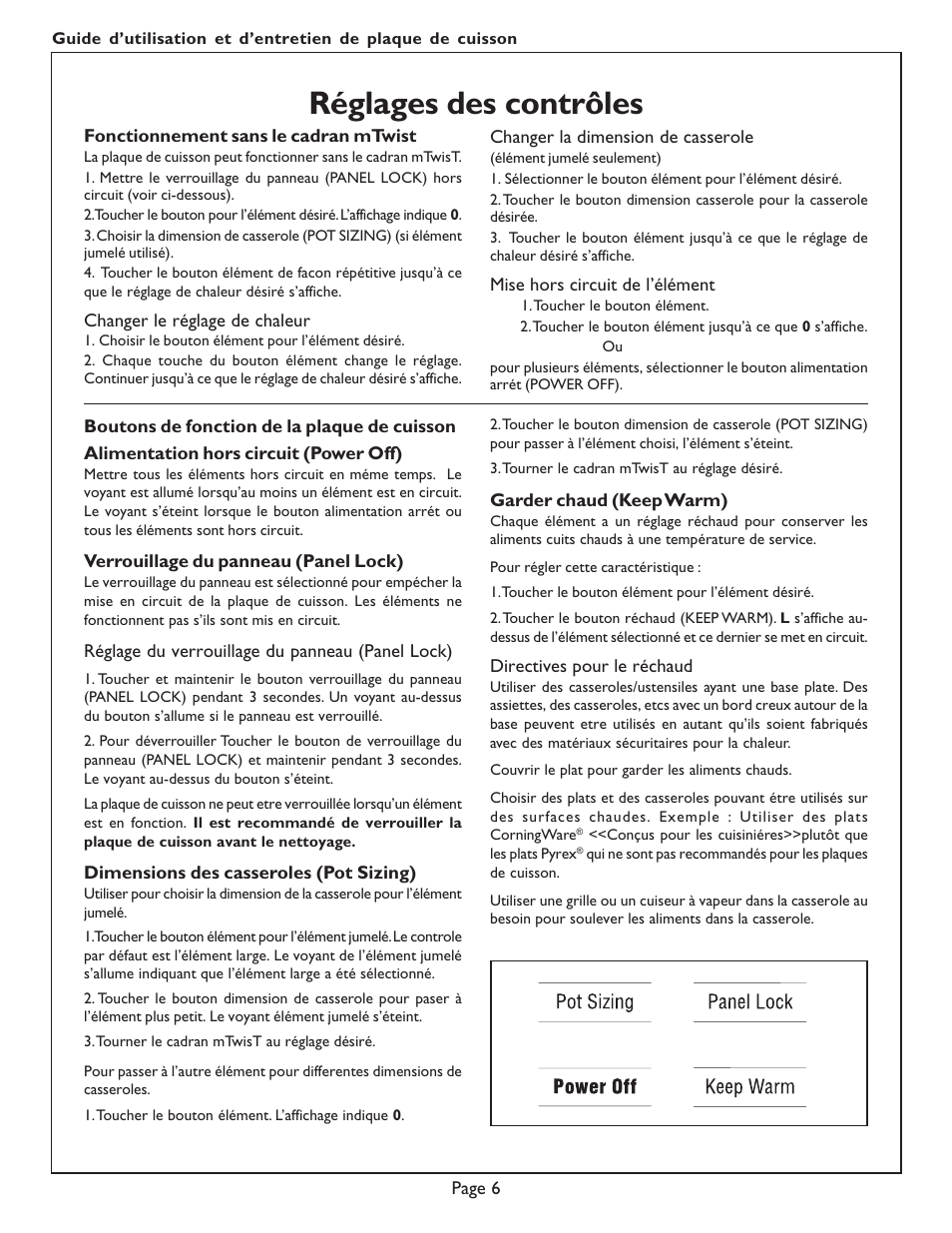 Réglages des contrôles | Bosch NES 930 UC User Manual | Page 24 / 48