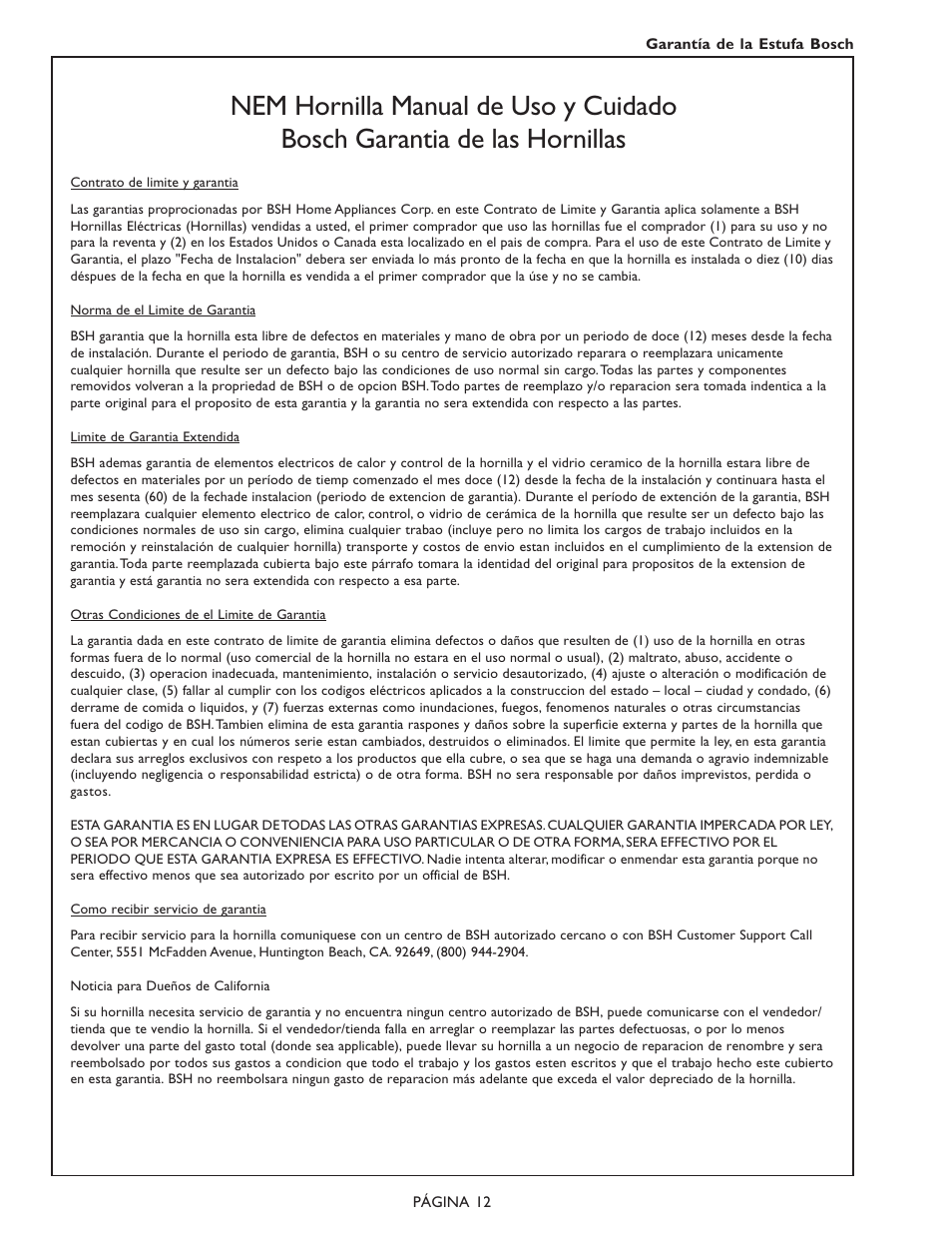 Bosch NES 930 UC User Manual | Page 46 / 48