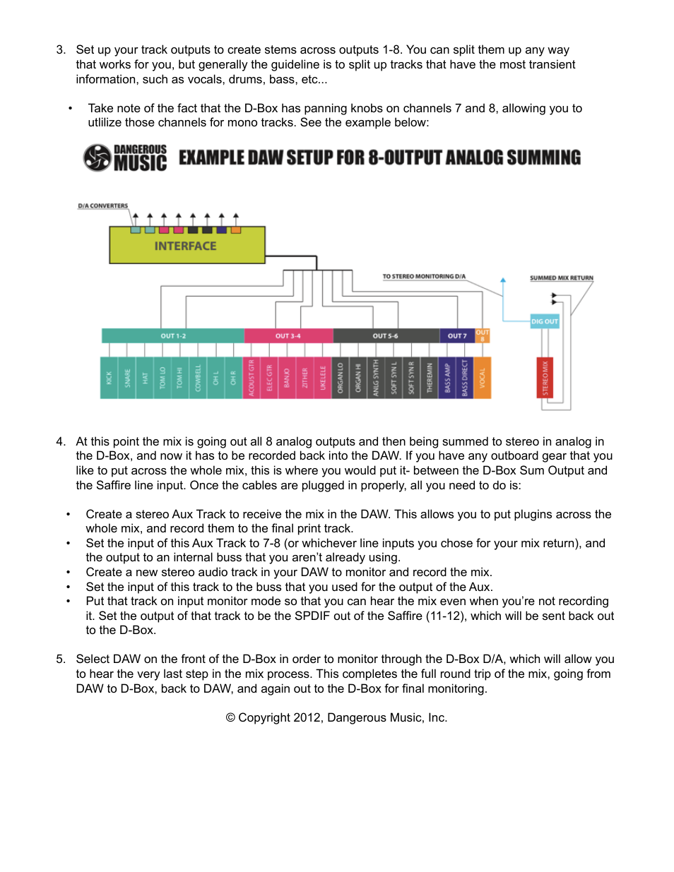 Dangerous Music D-Box with Focusrite Saffire User Manual | Page 2 / 2