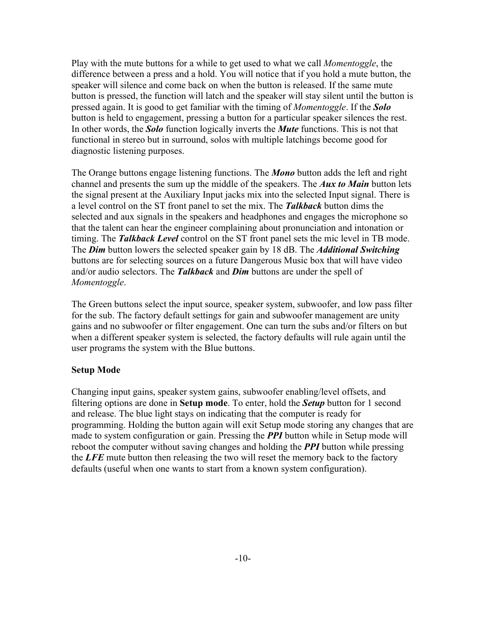 Dangerous Music SR Monitor User Manual | Page 10 / 16