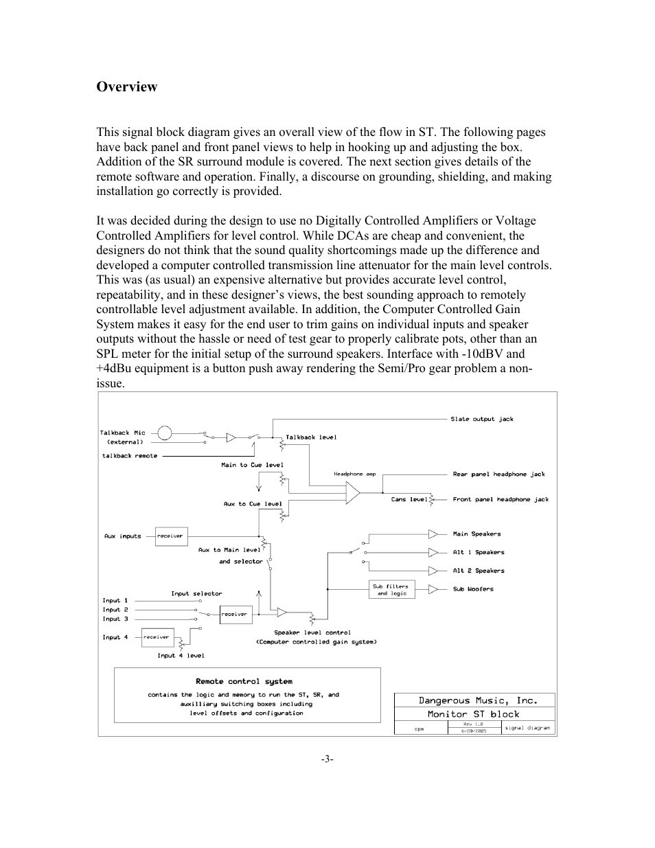 Dangerous Music SR Monitor User Manual | Page 3 / 16