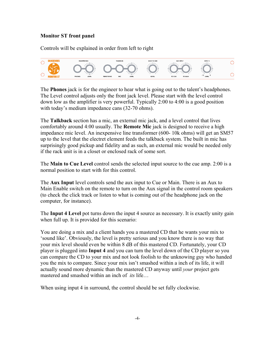 Dangerous Music SR Monitor User Manual | Page 4 / 16