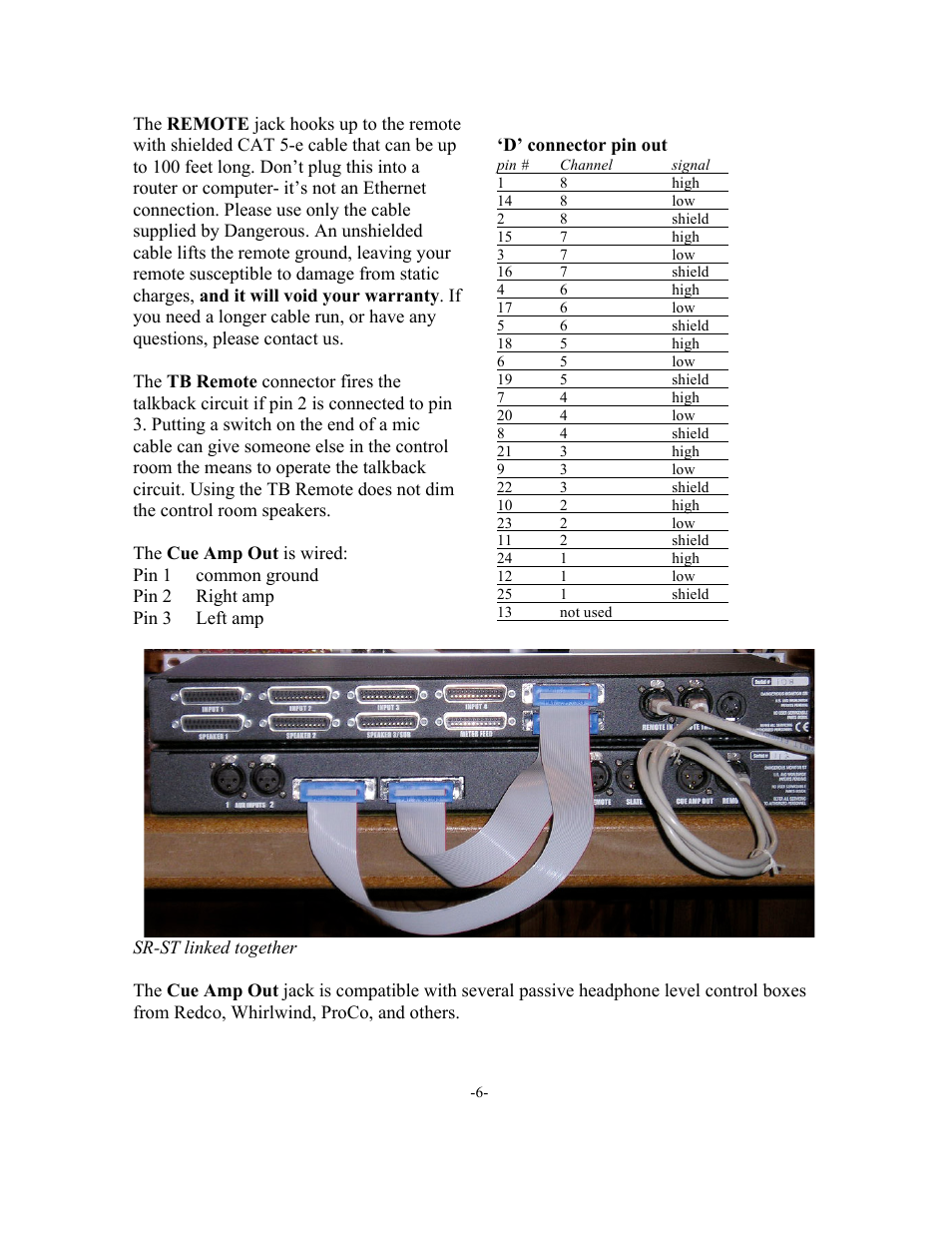 Dangerous Music SR Monitor User Manual | Page 6 / 16