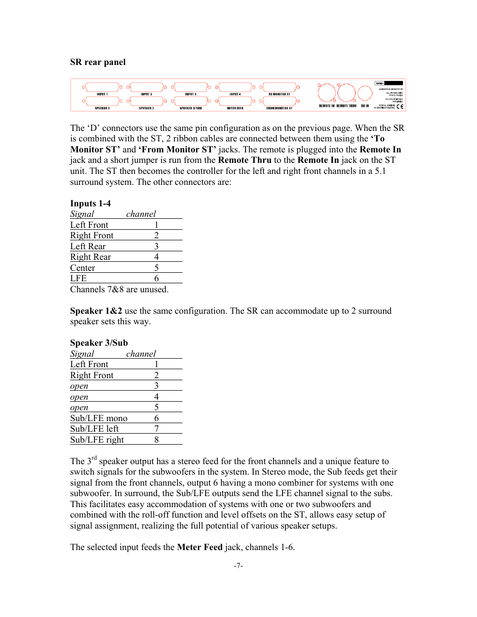 Dangerous Music SR Monitor User Manual | Page 7 / 16