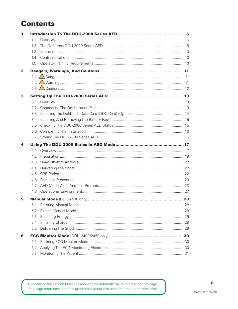 Defibtech DDU-2450 Series User Manual User Manual | Page 4 / 65