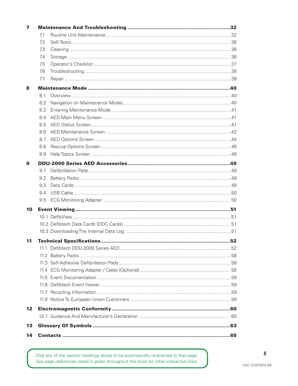 Defibtech DDU-2450 Series User Manual User Manual | Page 5 / 65