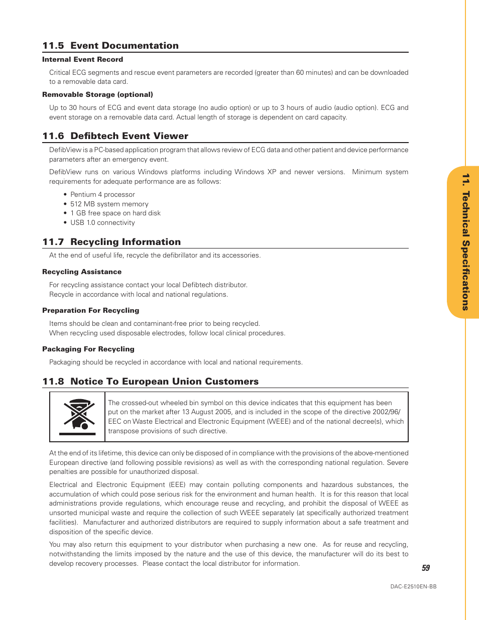 Defibtech DDU-2450 Series User Manual User Manual | Page 59 / 65