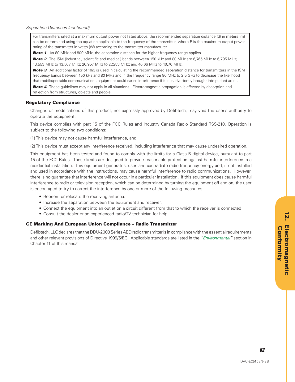 Defibtech DDU-2450 Series User Manual User Manual | Page 62 / 65