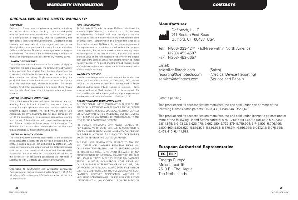 Defibtech DDU-2450 Series Operating Guide User Manual | Page 13 / 14