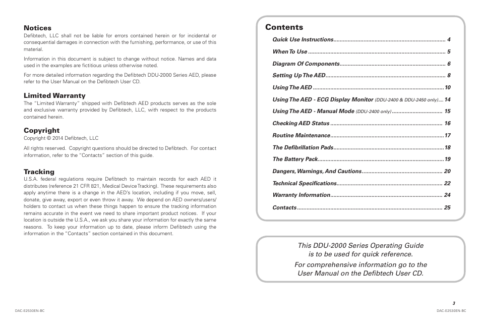 Defibtech DDU-2450 Series Operating Guide User Manual | Page 2 / 14