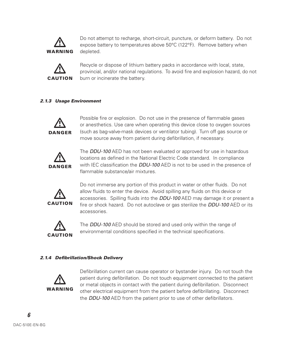 Defibtech DDU-100 Series User Manual | Page 14 / 74