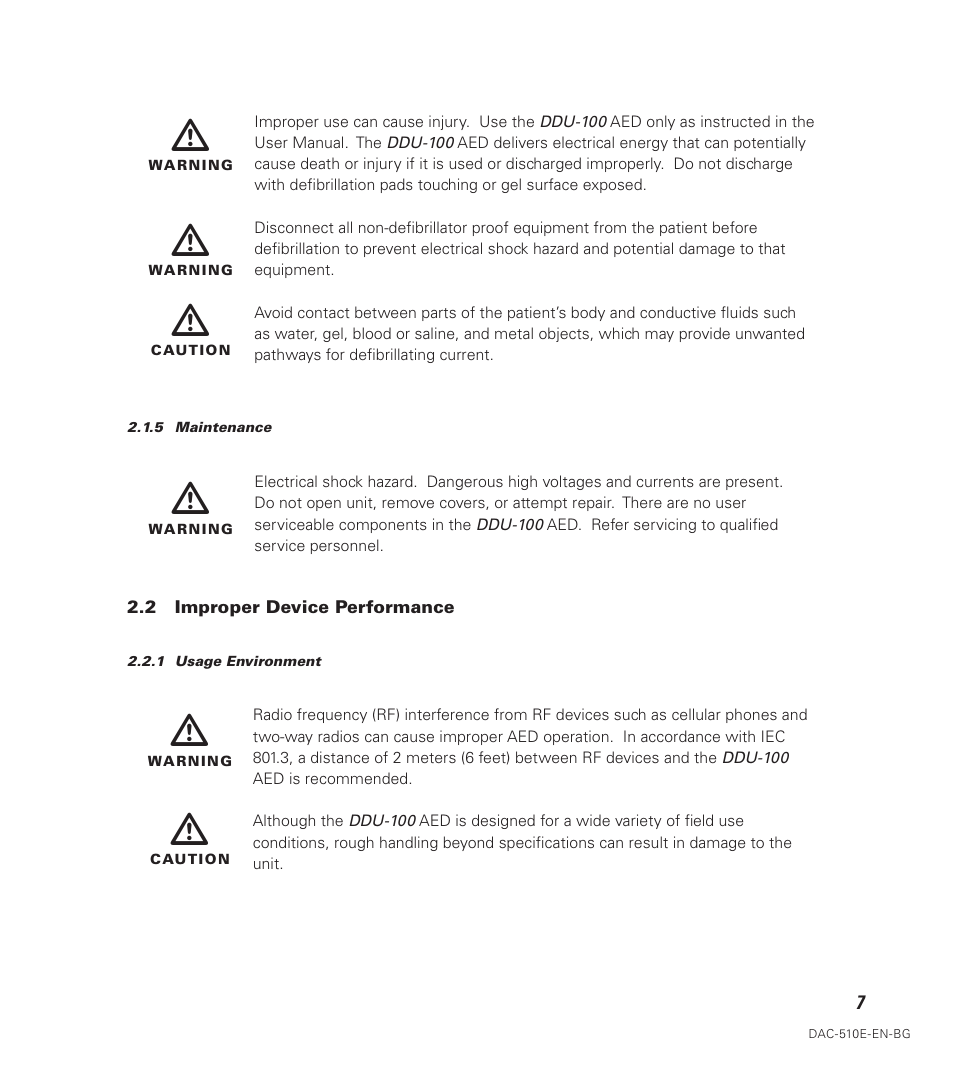 Defibtech DDU-100 Series User Manual | Page 15 / 74